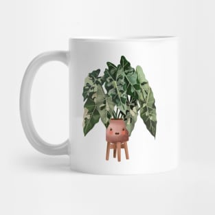 Cute Plant Illustration, Philodendron Burle Marx Variegated Mug